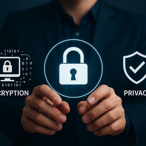 Data protection infographic showing encryption, access control, and privacy measures; this image supports the information collection section for 666D users in Pakistan, including Karachi and Lahore.